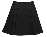 BELATI SCUBA JERSEY PLEATED SKIRT WITH BUTTONS